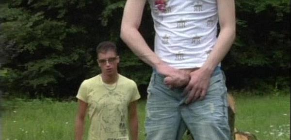  Forest Hump Two Naughty Twinks Outdoors Fuck